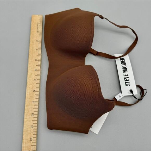 Steve Madden Bra Womens 32C Brown Tiramisu Feminine Flirtatious Modern Basic - Picture 9 of 9